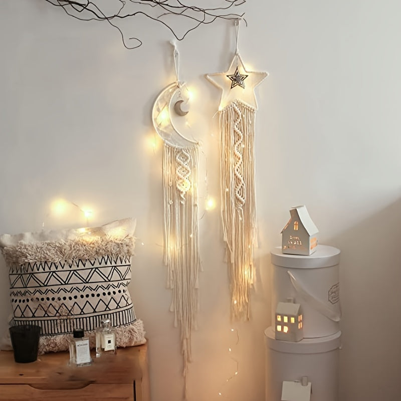 Moon Star Decor Dream Catcher - Creative Bohemian Wall Hanging