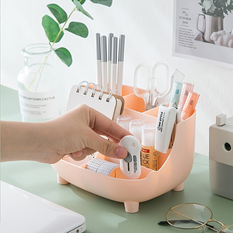 1pc Cute Pig Pen Holder for Desk Organization
