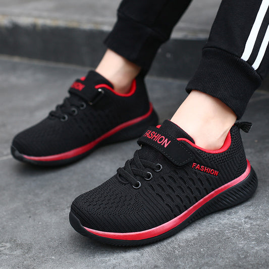 Toddler Kids Boys Breathable Black Sneakers Shoes