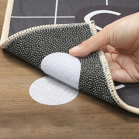 10pcs Non-Slip Rug & Sofa Stickers - Adhesive Hook & Loop Floor Stickers