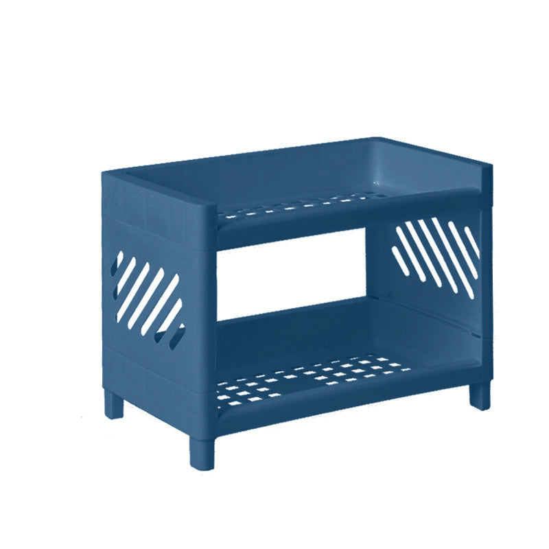 1pc Desktop Double-Layer Rack for Organized Storage