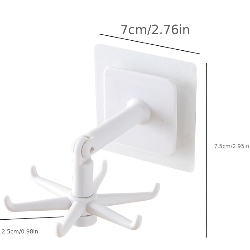 1pc Foldable Swivel Hook, Kitchen And Bathroom Hook, Multifunctional Hook, Household Kitchen Accessories