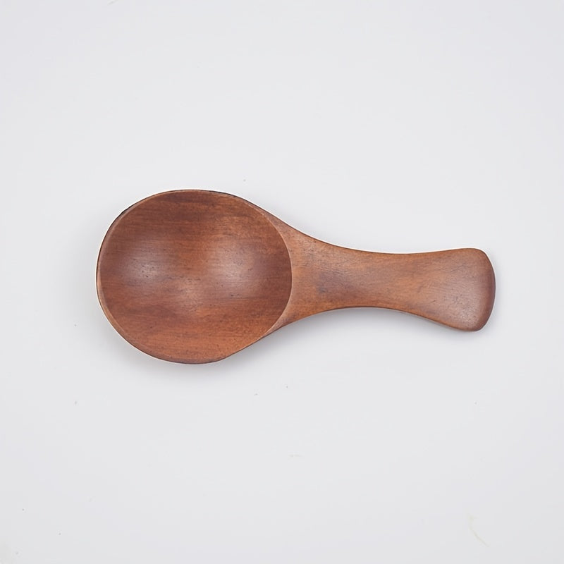 1pc Mini Wooden Spoon With Short Handle, Milk Powder, Spices, Condiments, Sugar, Honey, Tea Coffee Spoon, Kitchen Accessories