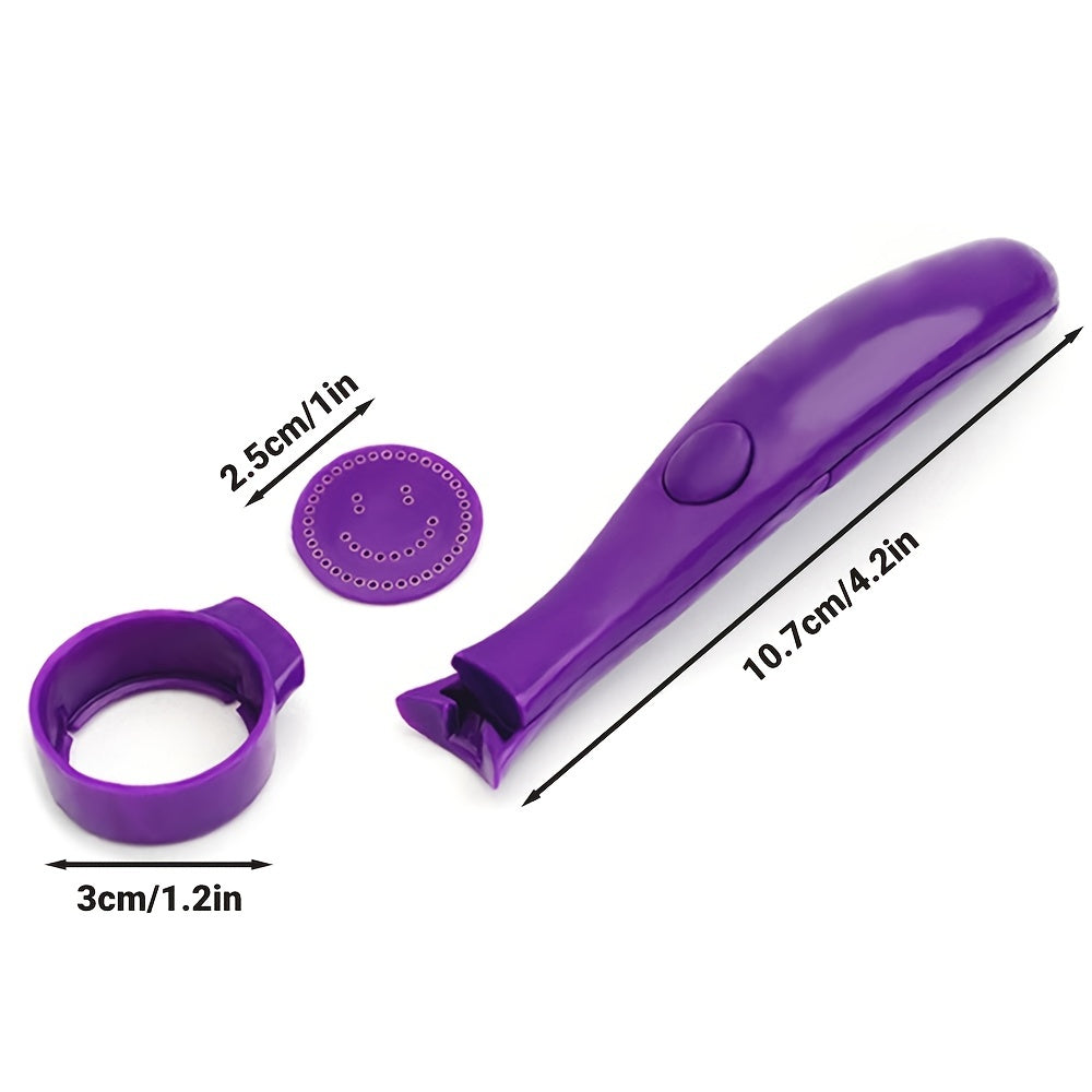 Electric Coffee Stencil Set - 9 Pattern Magic Spoon for Coffee Decoration and Cake Food Spoon