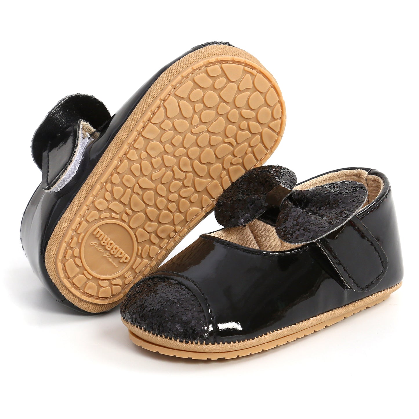 Infant Baby Girls Bowknot Sequin Flats