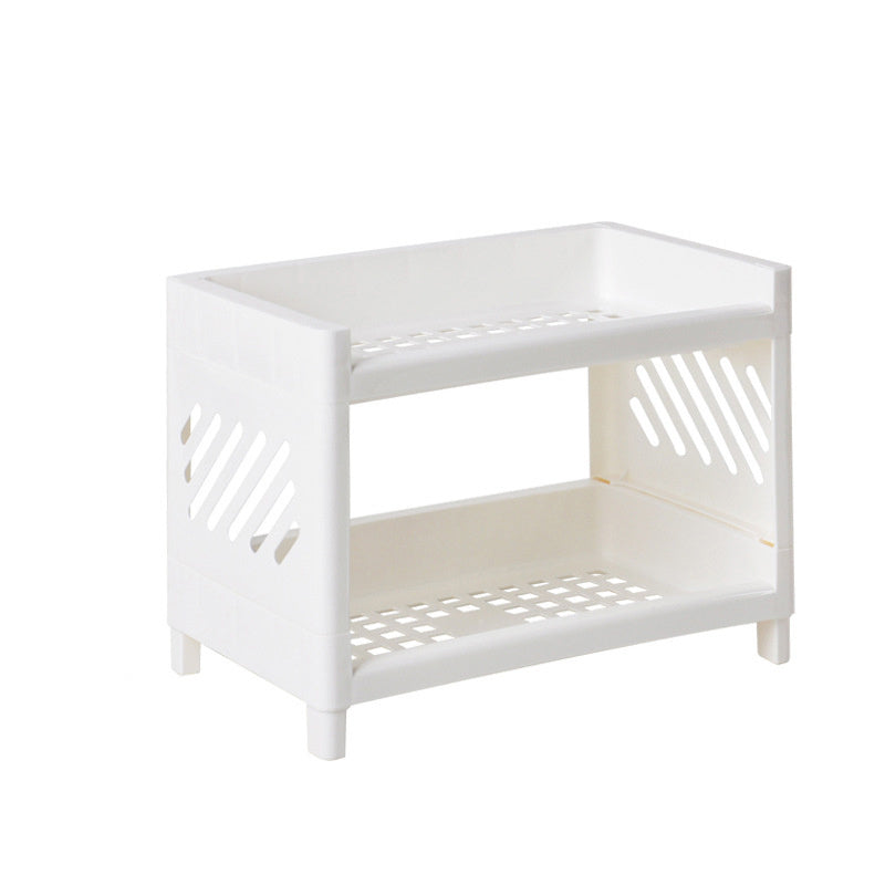 1pc Desktop Double-Layer Rack for Organized Storage