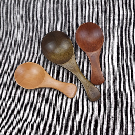 1pc Mini Wooden Spoon With Short Handle, Milk Powder, Spices, Condiments, Sugar, Honey, Tea Coffee Spoon, Kitchen Accessories