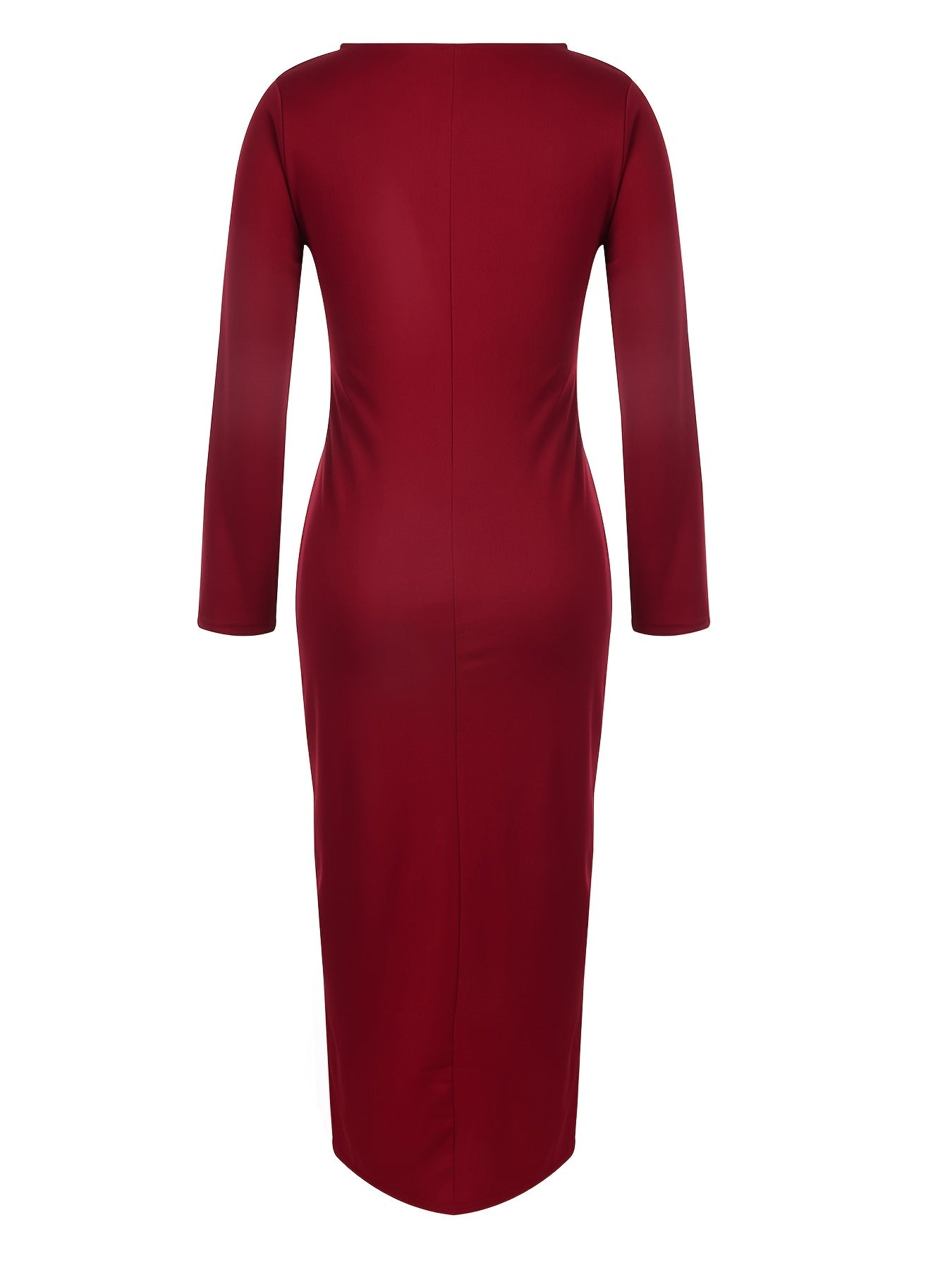 Sexy V-Neck Split Cocktail Gown