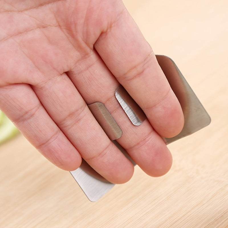 1pc Finger Guard For Cutting, Kitchen Tool Finger Guard, Stainless Steel Finger Protector, Avoid Hurting When Slicing And Dicing Kitchen Safe Chop Cut Tool