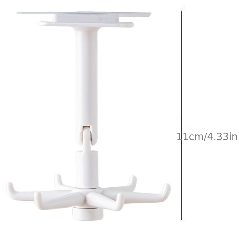 1pc Foldable Swivel Hook, Kitchen And Bathroom Hook, Multifunctional Hook, Household Kitchen Accessories