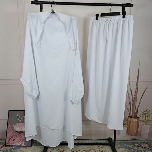 Jilbab 2 Piece Set for Muslim Women with Hijab and Abaya